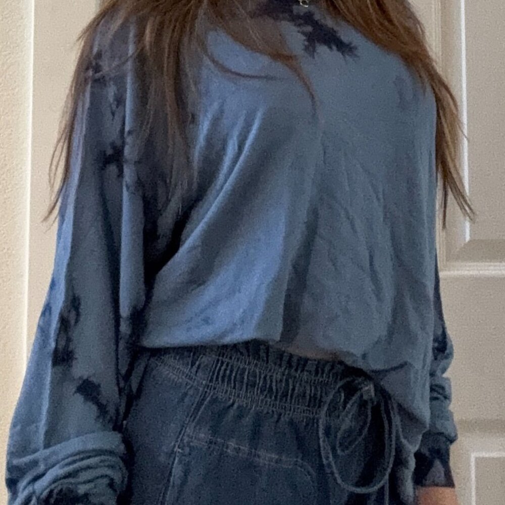 JoyLab Tie-Dye Lightweight Pullover Sweatshirt Size M